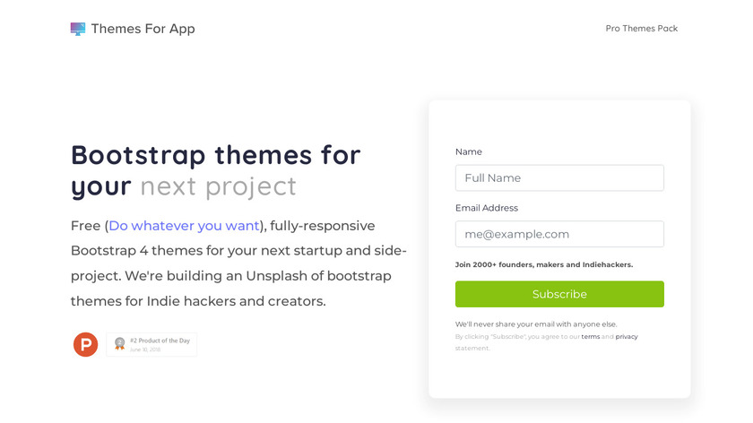 Themes For App Landing Page