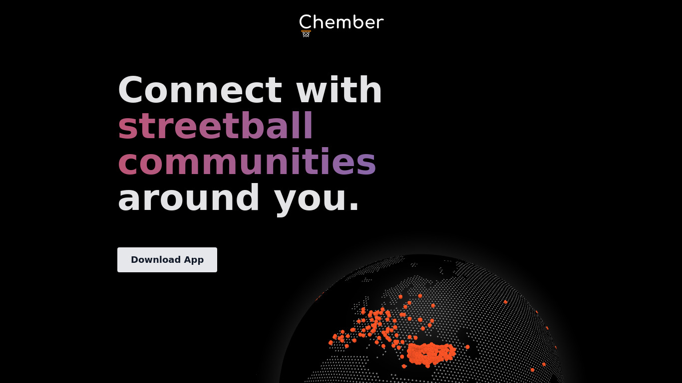 Chember Landing page