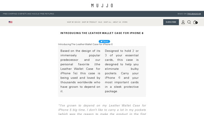 Mujjo Leather Wallet Case image