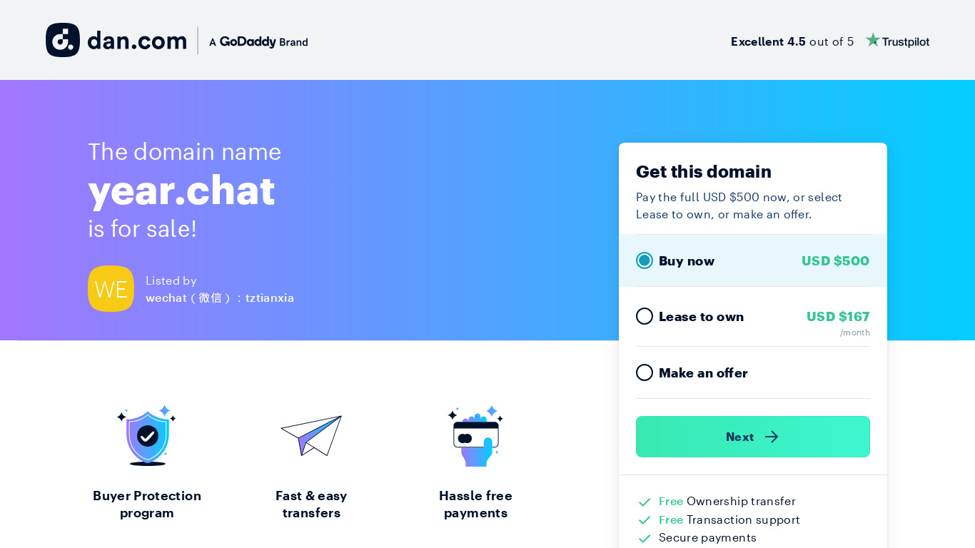 Year in Chat Landing page