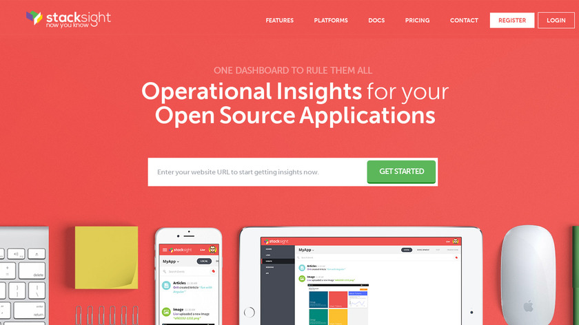 Stacksight Landing Page