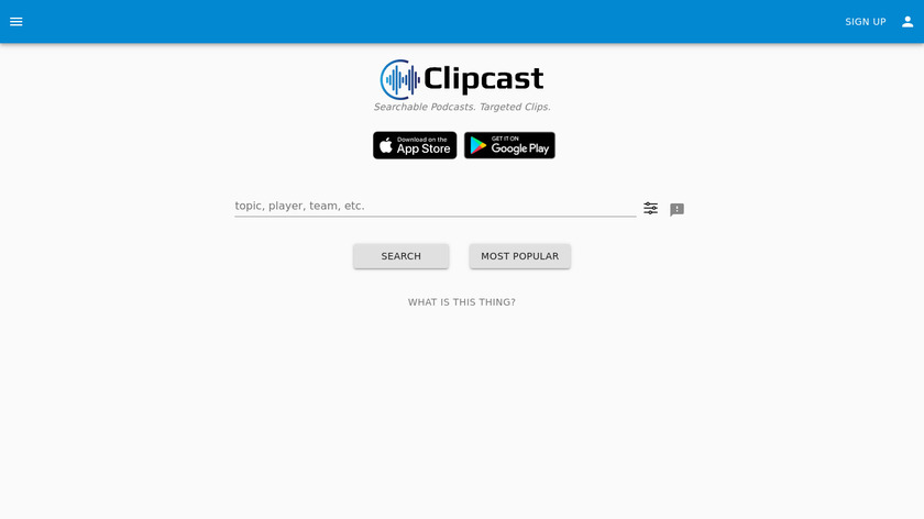 Clipcast Landing Page