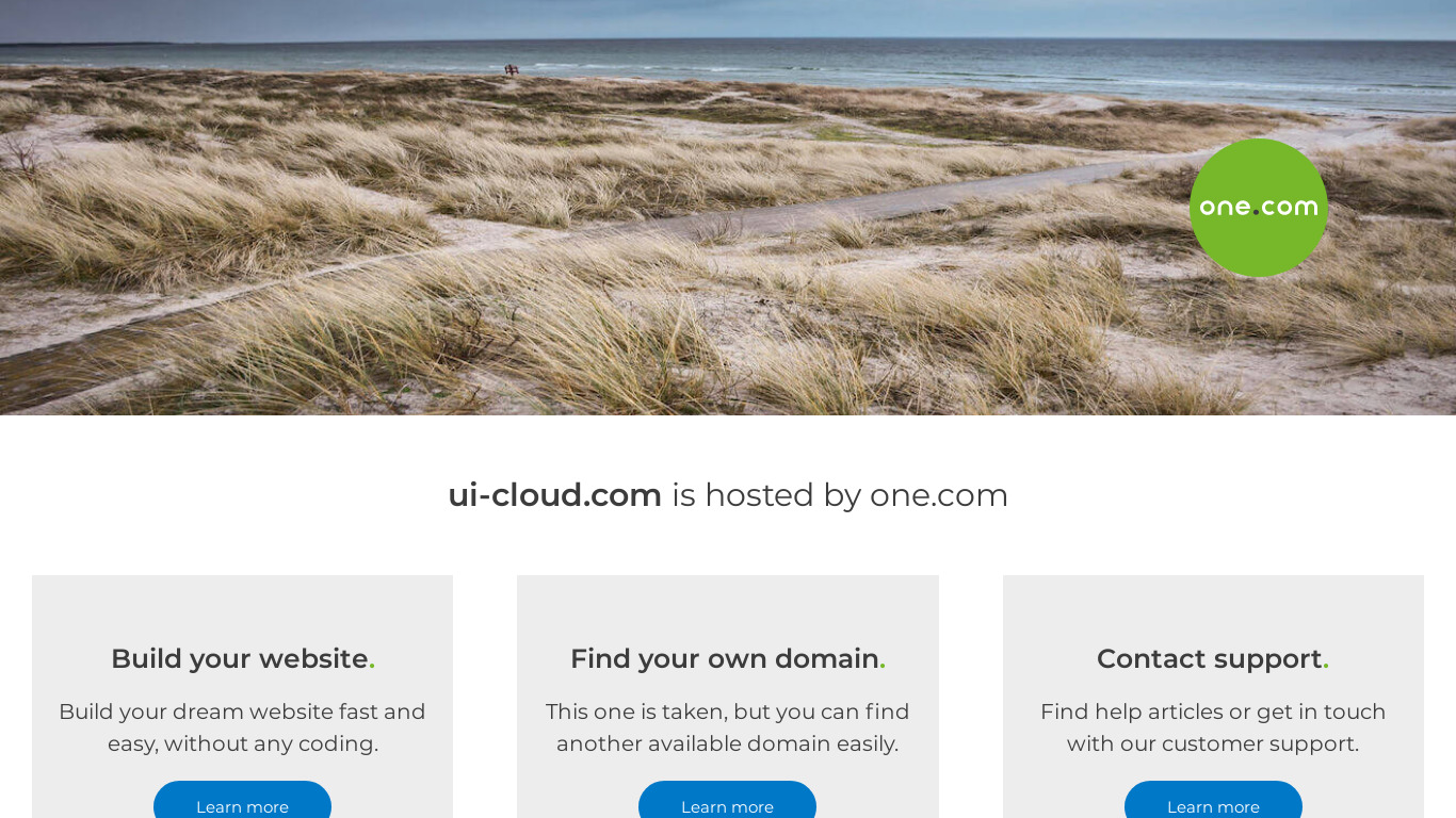 UI Cloud Landing page