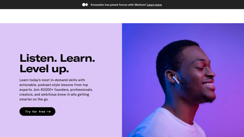 Knowable.fyi Landing Page