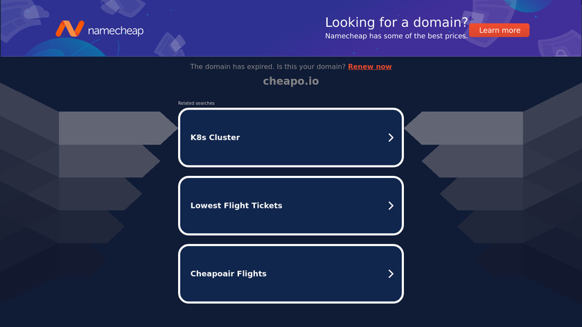 cheapo.io Landing Page