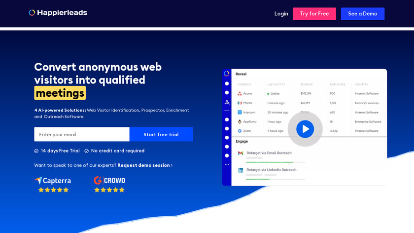 Happierleads Landing Page