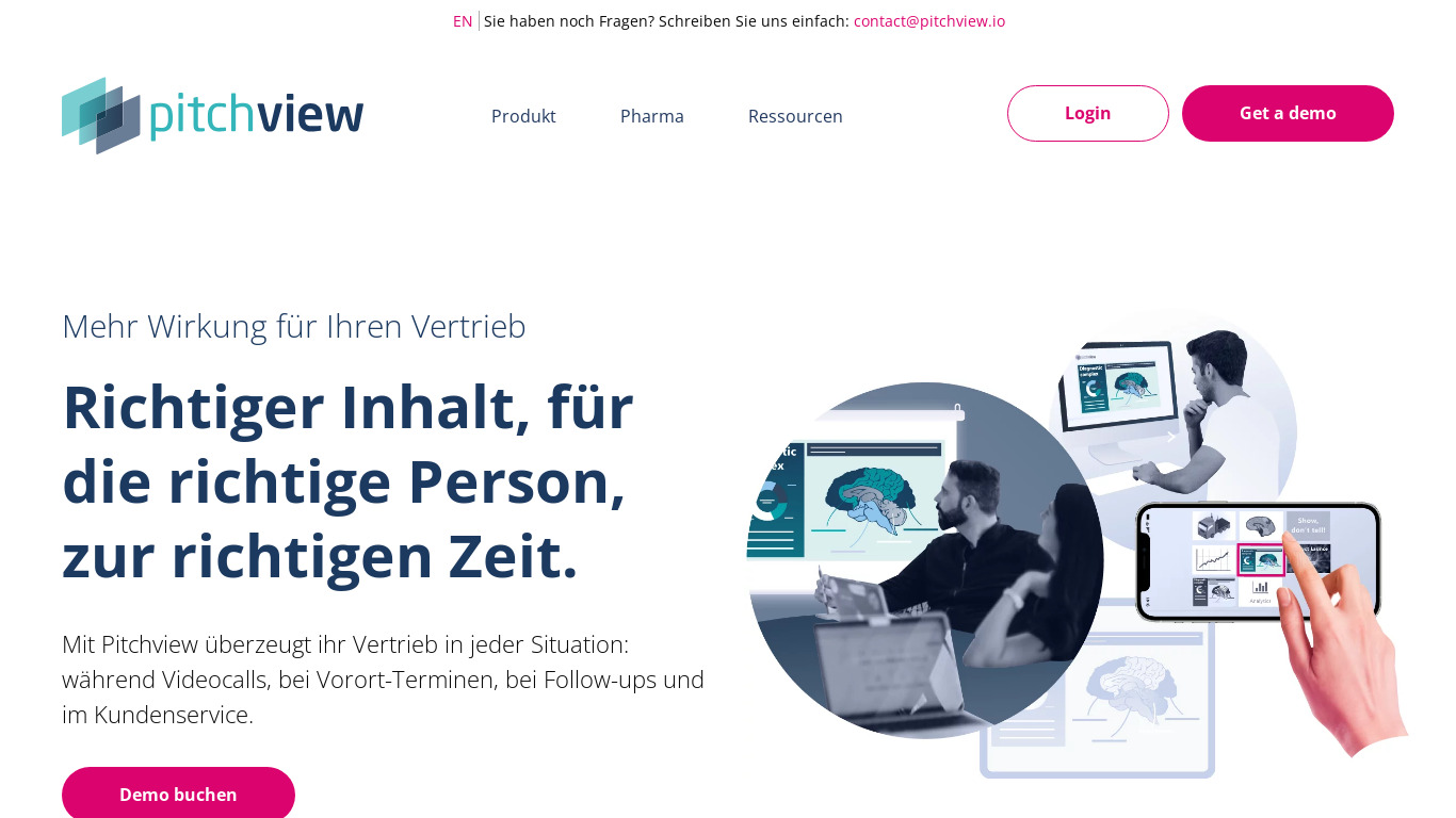 Pitchview Landing page