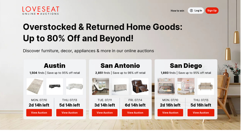 Loveseat Landing Page