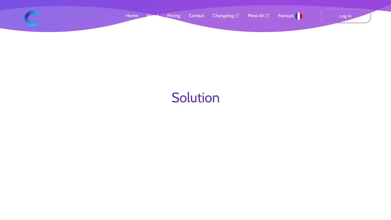 Creativs Landing page