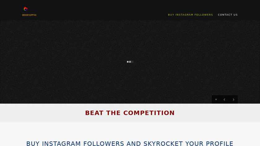 Dewey Landing Page