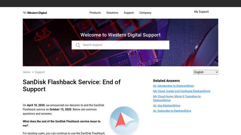 Upthere Landing Page
