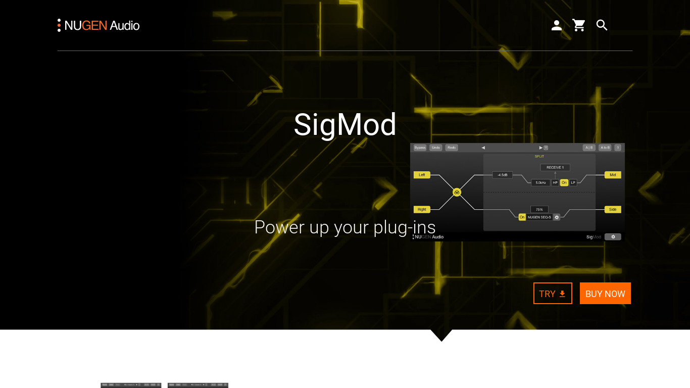 NUGEN Audio SigMod Landing page