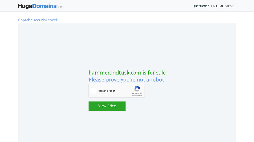 Hammer & Tusk Landing Page