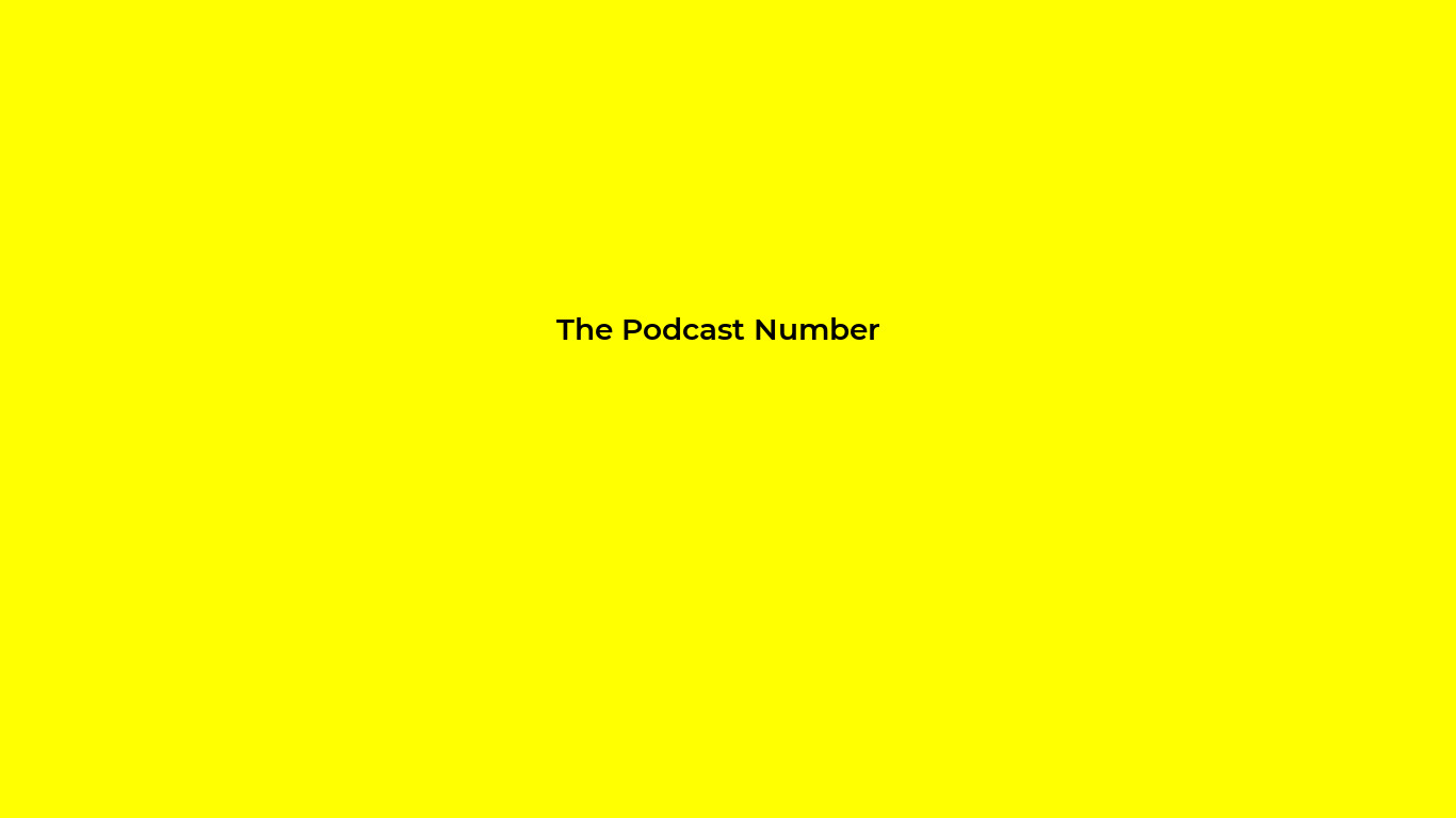 The Podcast Number Landing page