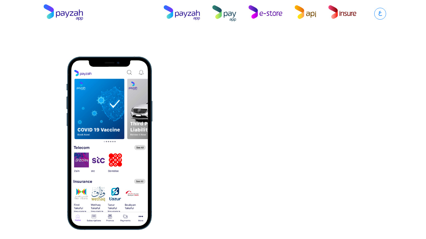 Payzah: Best Travel Insurance app Landing page