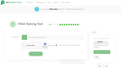 SEOReviewTools PWA Testing Tool image