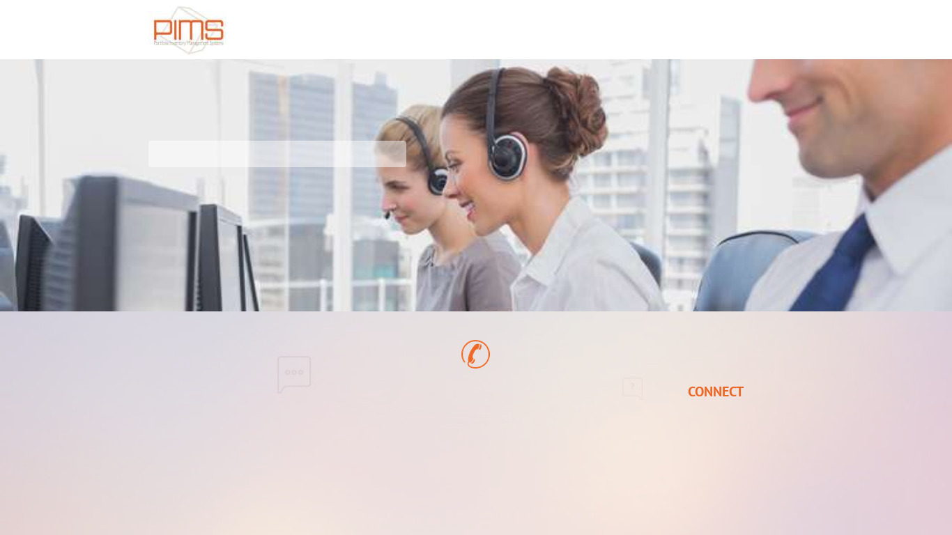 PIMS Dialer Software Landing page