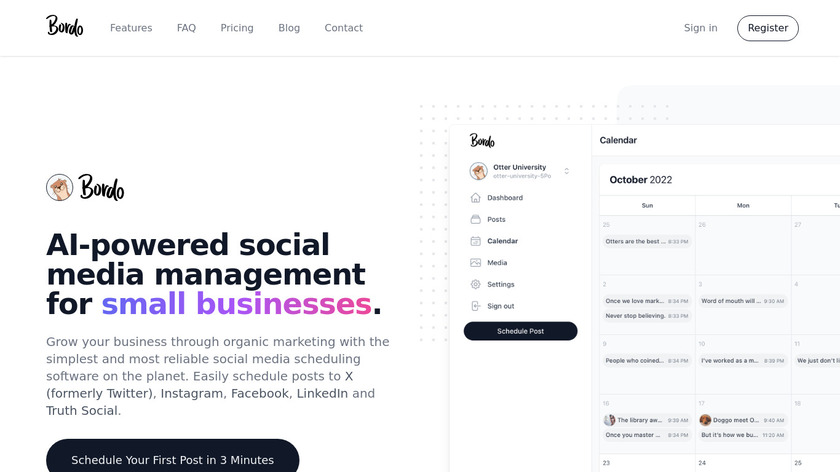 Bordo Landing Page