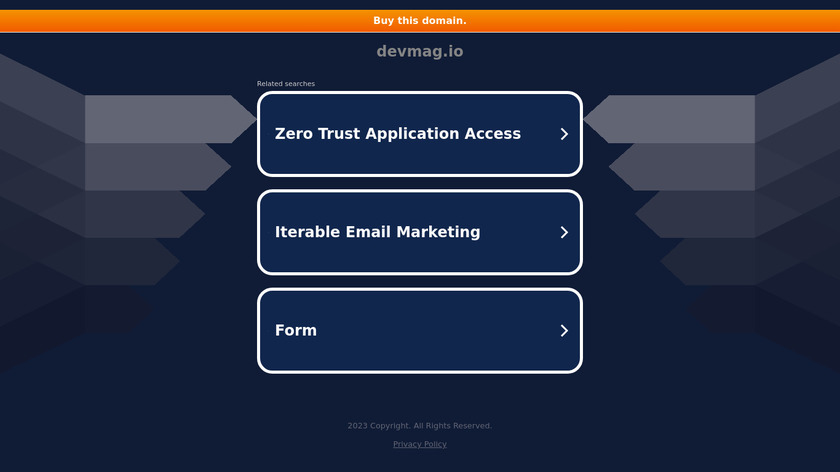 Devmag Landing Page