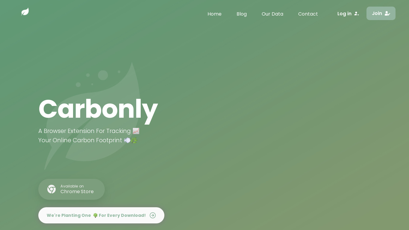 Carbonly Landing page