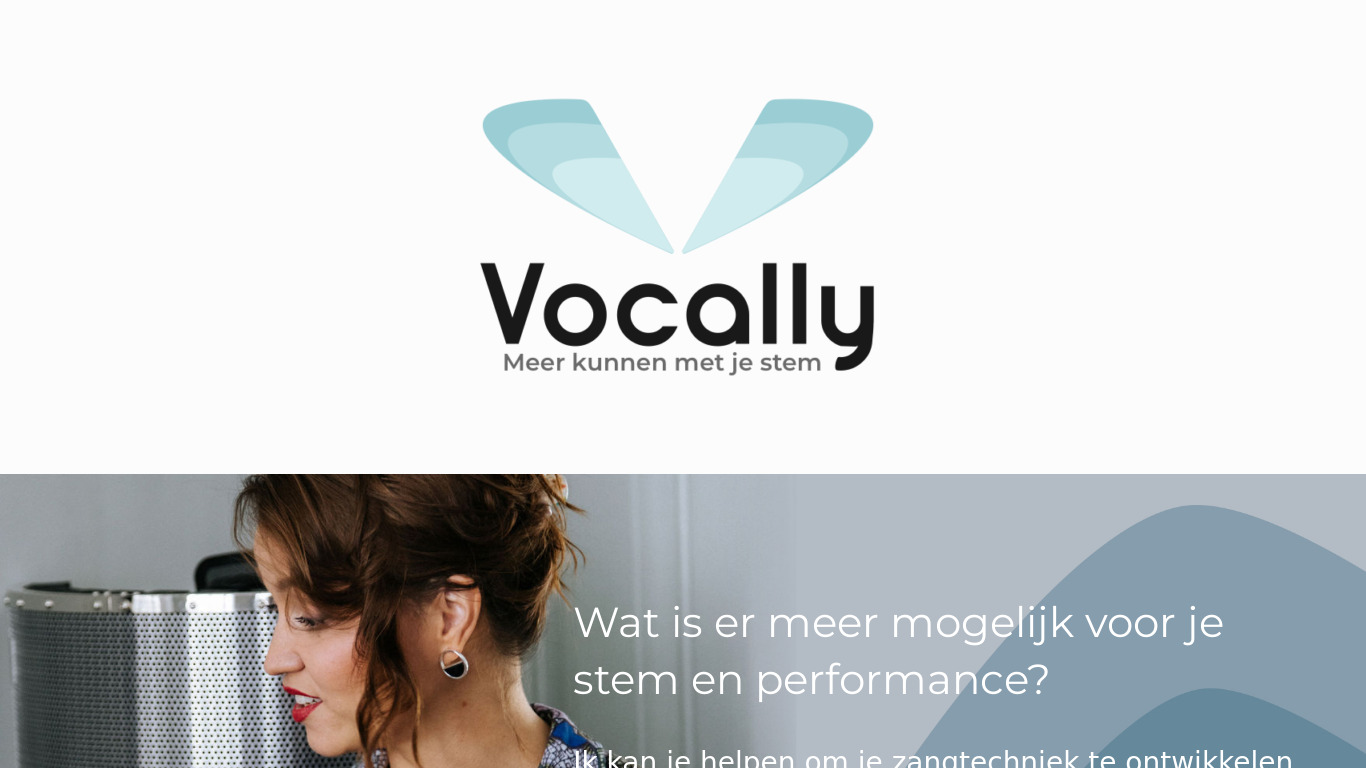 Vocally Landing page