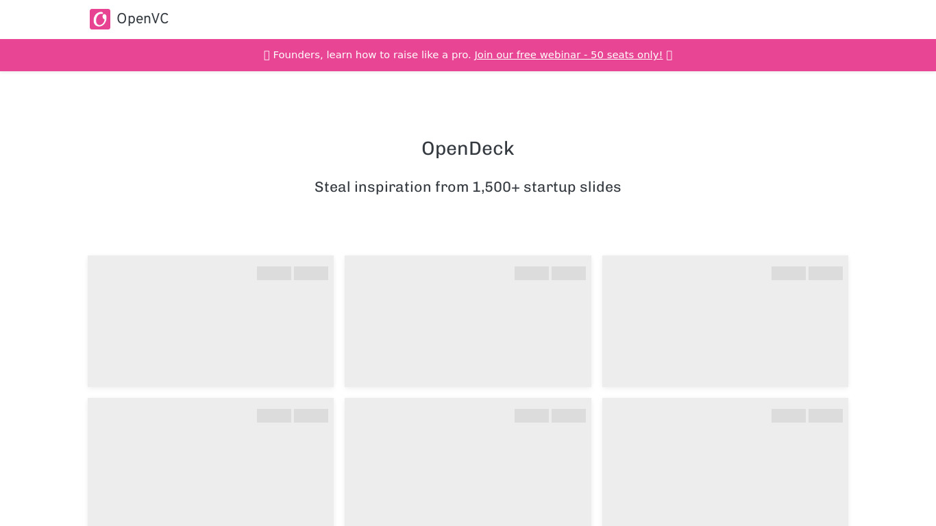 OpenDeck Landing page