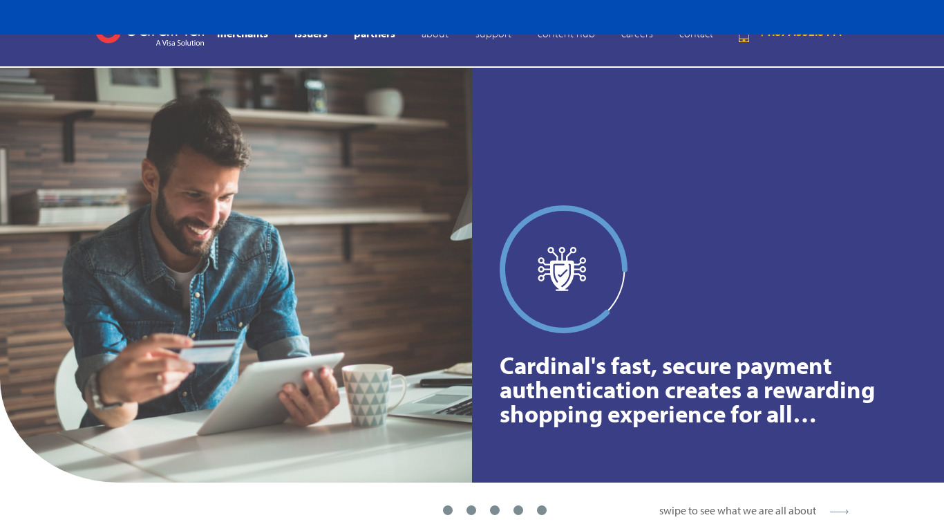 CardinalCommerce Landing page