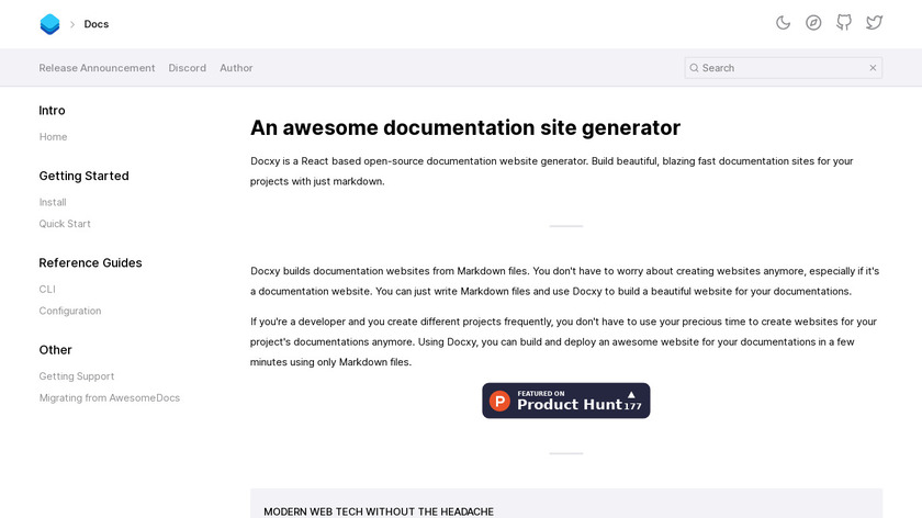 Docxy Landing Page