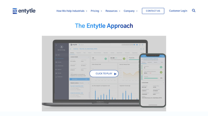 Entytle Landing Page