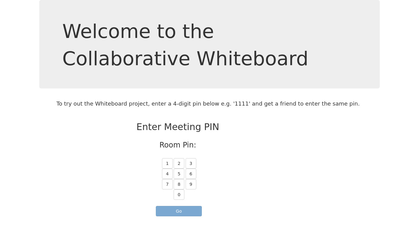 Kainos Whiteboard Landing page