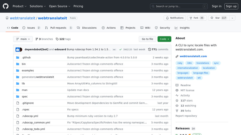 WebTranslateIt.com Landing Page