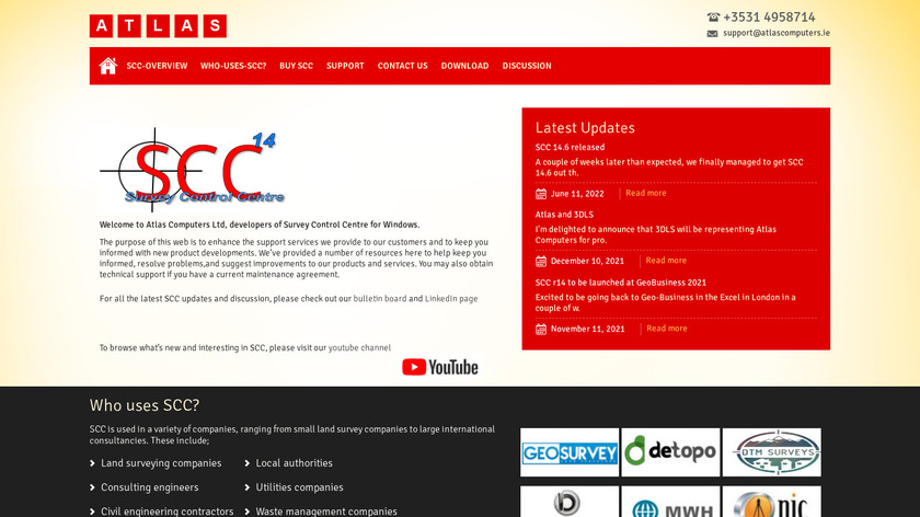 SCC (Survey Control Centre) Landing Page