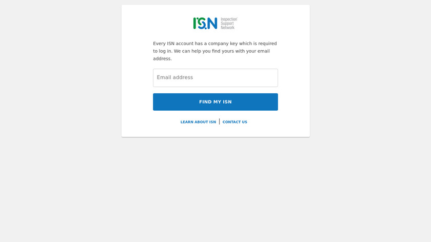Inspection Support Network Landing Page