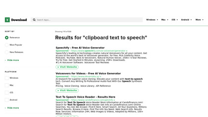 Clipboard/Text to Speech image