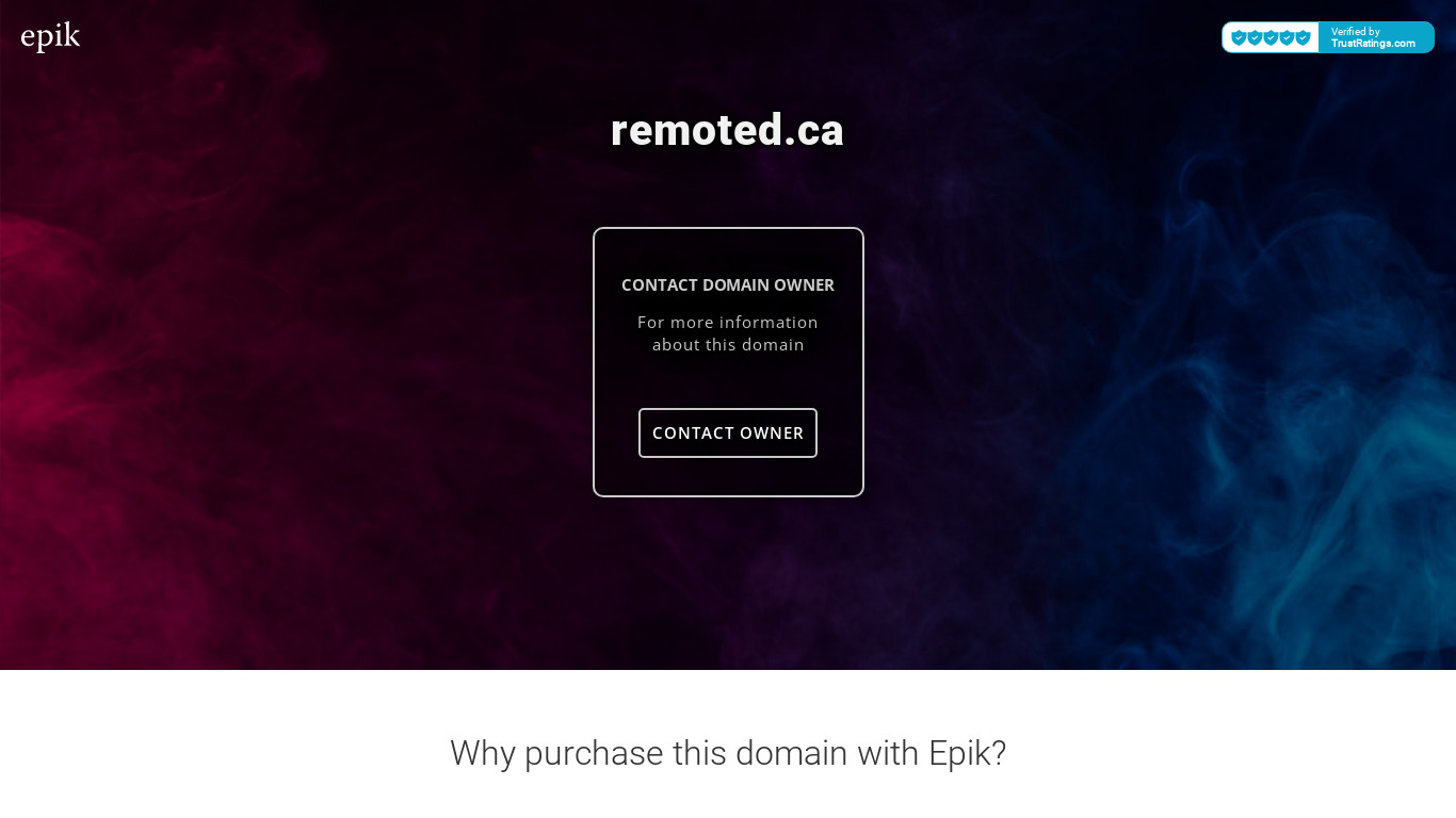 Remoted.ca Landing page