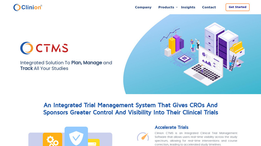 Clinion CTMS Landing Page