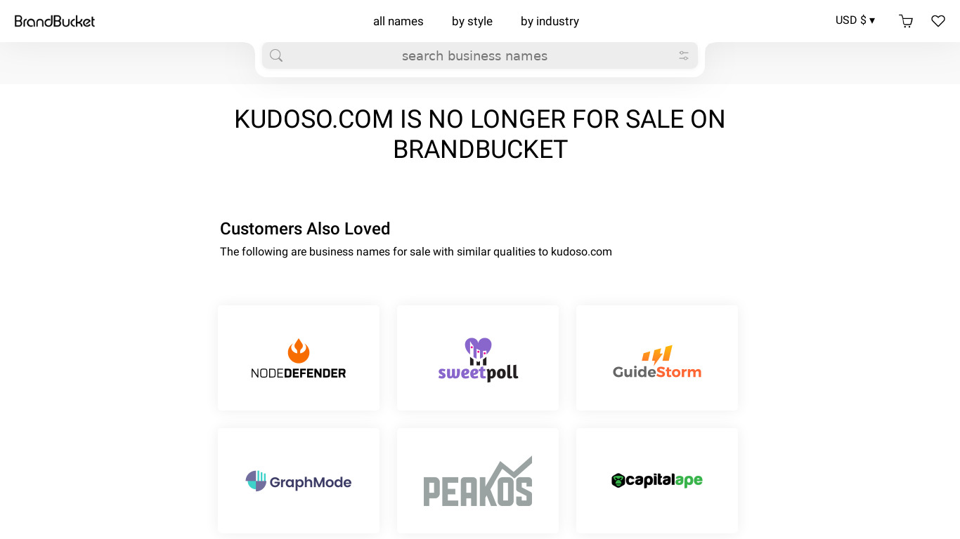 Kudoso Landing page
