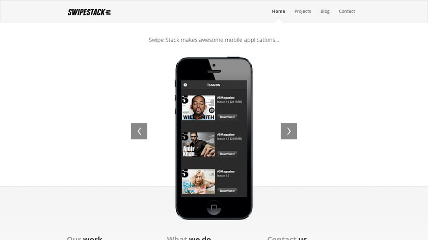 Swipestack Landing Page