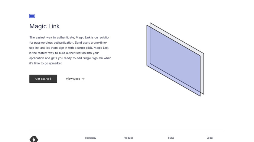 Magic Link Auth by WorkOS Landing Page