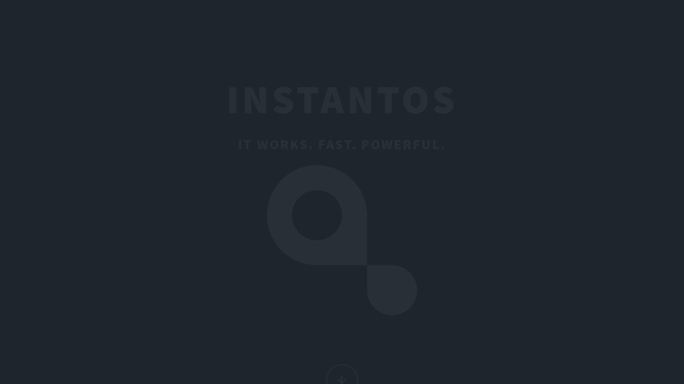 instantOS Landing page