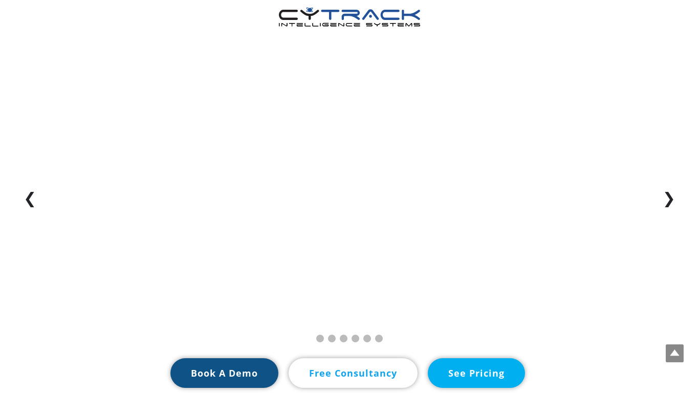 CyTrack Landing page