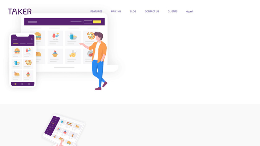 Taker Landing Page