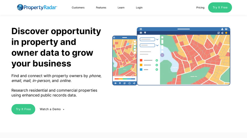 PropertyRadar Landing Page