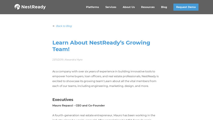 NestReady Landing Page
