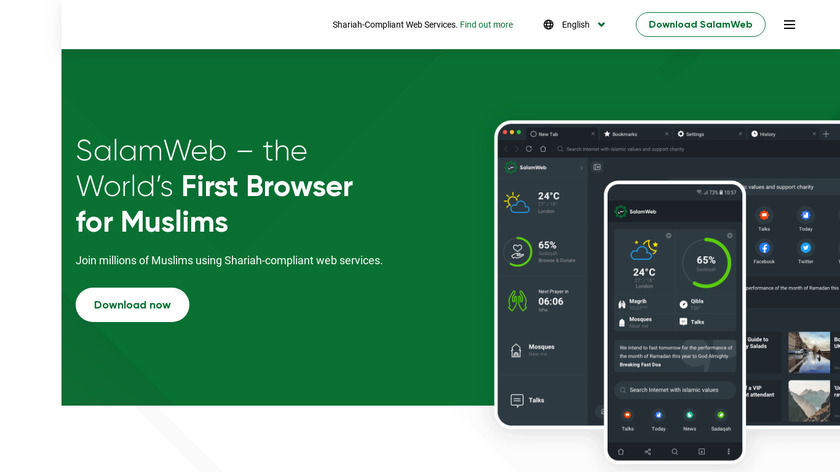 SalamWeb Landing Page