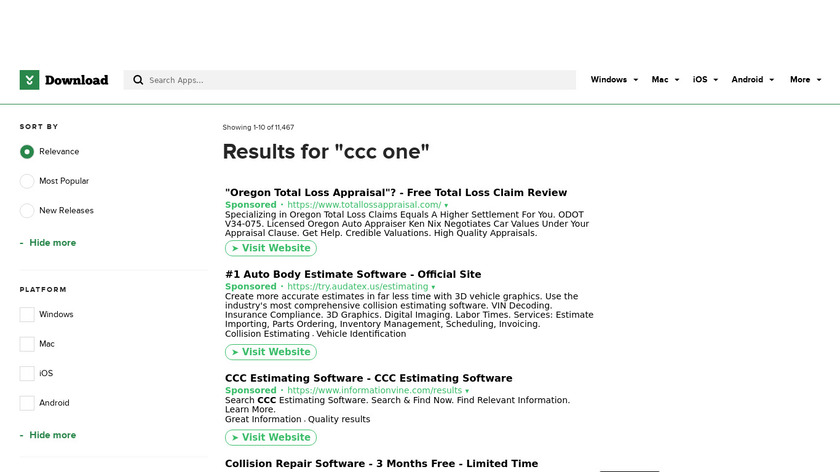 CCC ONE Landing Page