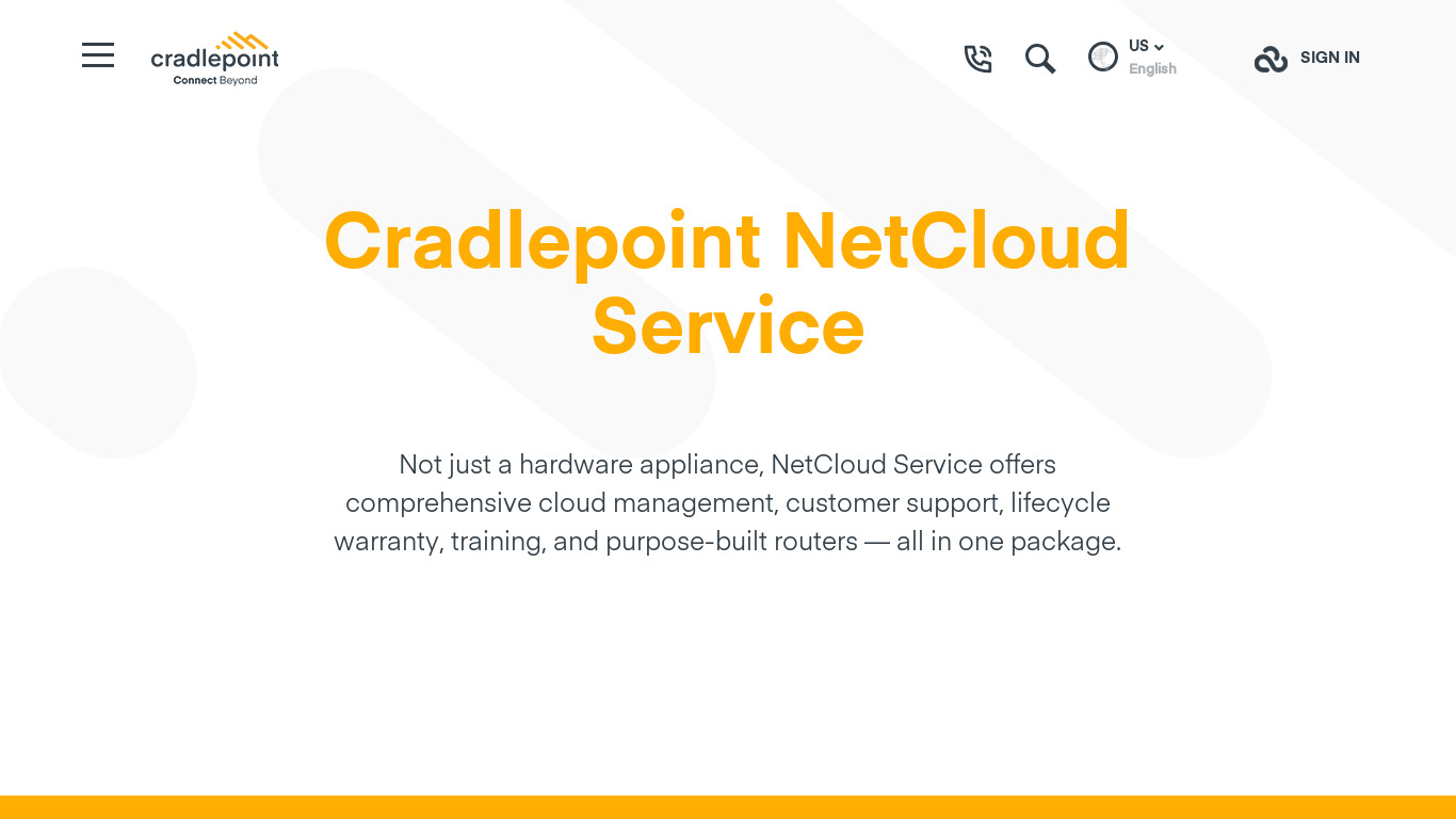 Net-Cloud Landing page