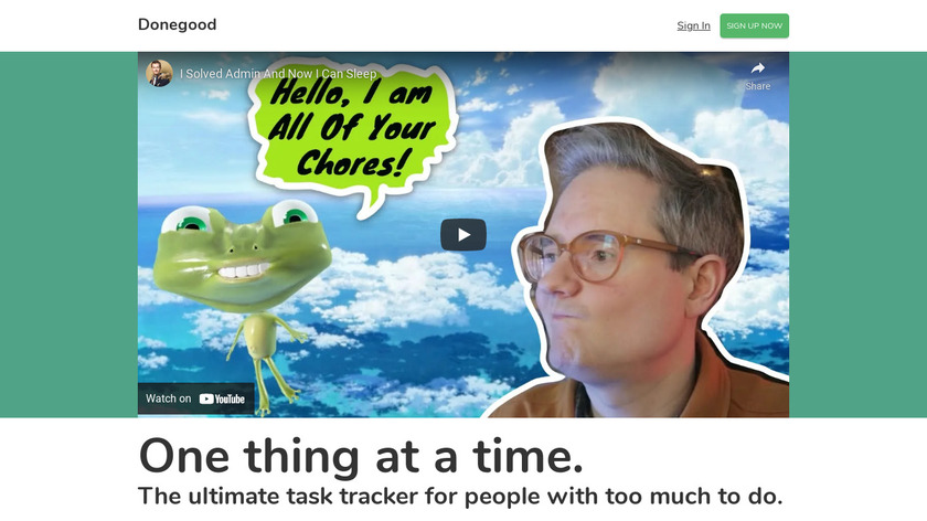 Donegood Landing Page