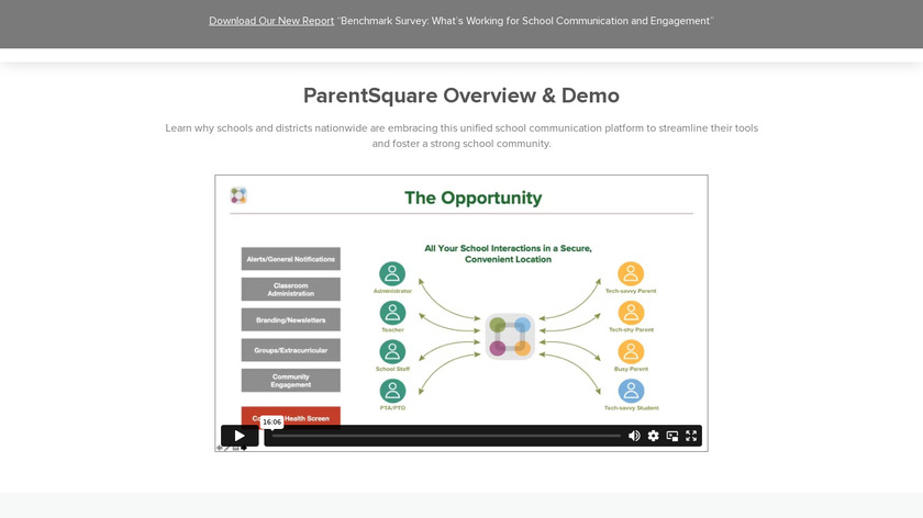 ParentSquare Landing Page