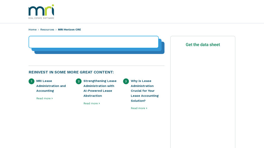 MRI Horizon CRE Landing Page